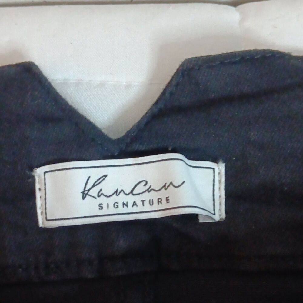 KanCan Signature Black Denim Distressed Stretch Ultra High Rise Ankle Skinny 31 - Picture 2 of 8